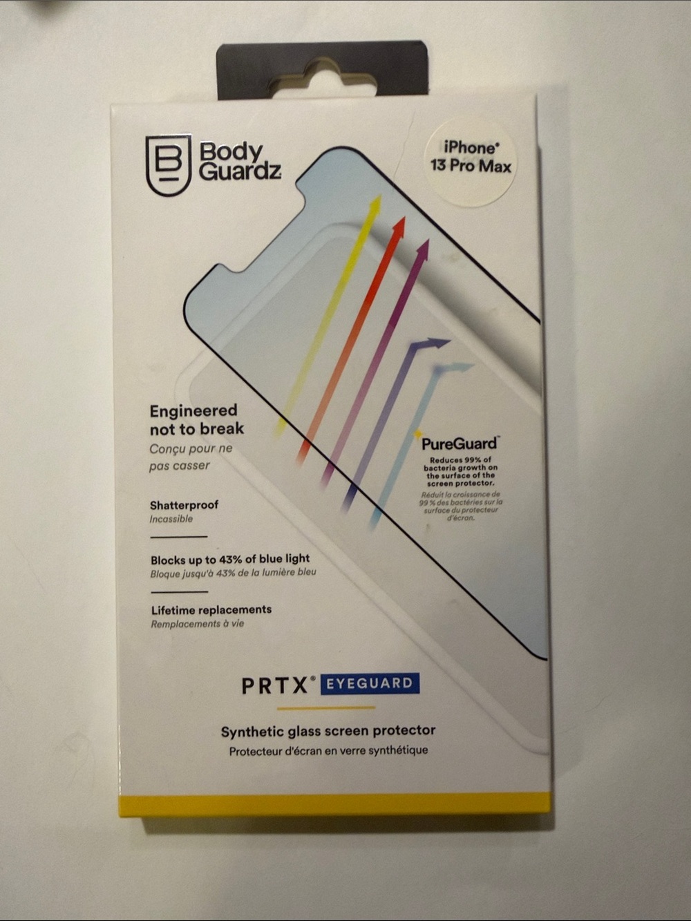 PRTX Eyeguard Synthetic Glass Screen Protector for iPhone 13 Pro Max